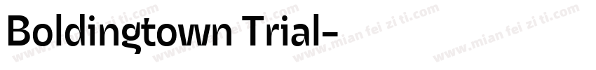 Boldingtown Trial字体转换